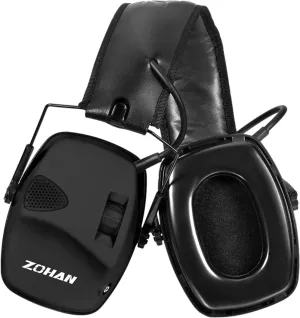 ZOHAN EM054 Electronic Ear Protection for Shooting Range with Sound Amplification Noise Reduction, Ear Muffs for Gun Range