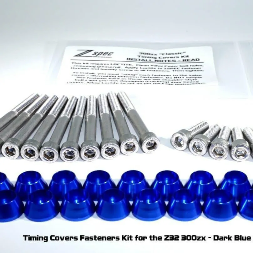 ZSPEC Timing Covers Dress Up Fastener for '90-96 Nissan 300zx Z32, Stainless & Billet