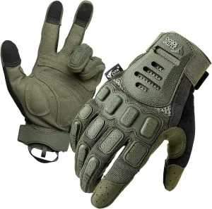 ZUNE LOTOO Touchscreen Tactical Gloves Men with TPR Finger Impact Protection & Palm Padded for Motorcycle Airsoft Paintball Range Work